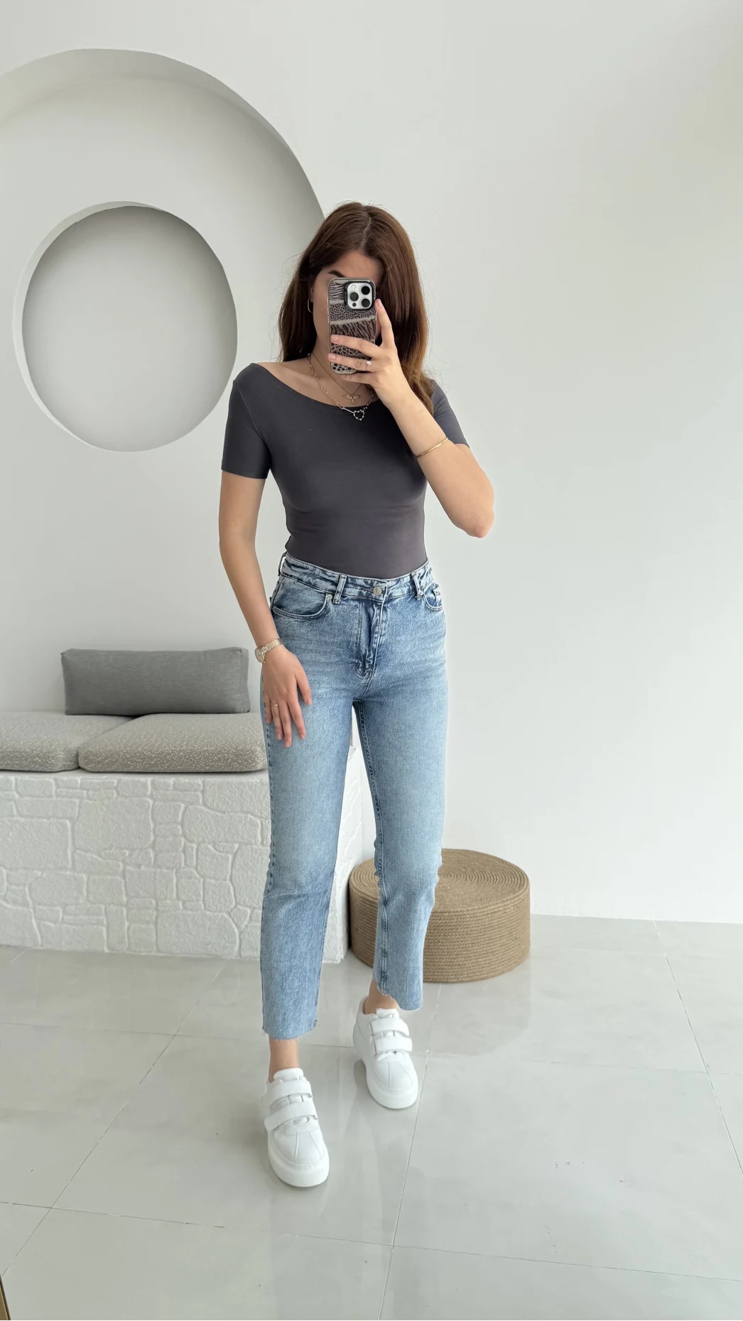 Meyla Mavi Tonları Slim Fit Jean Pantolon (NO:8)