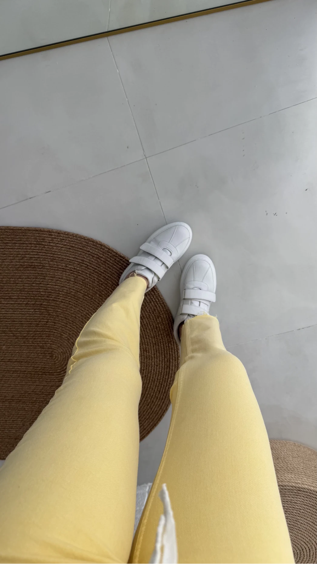 Meyla Sarı Slim Fit Jean Pantolon