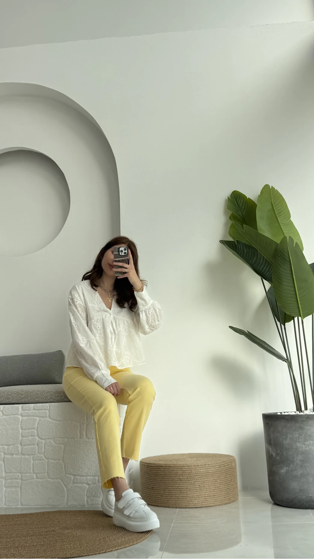 Meyla Sarı Slim Fit Jean Pantolon