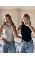 2 li Paket Basic Uzun Esnek Örme Atlet