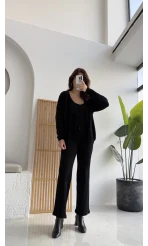 3 Parça Yumoş Takım - Siyah