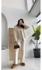 3 Parça Yumoş Takım - Taş