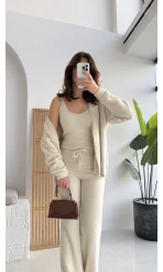 3 Parça Yumoş Takım - Taş