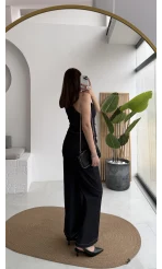 Reyna Kemerli Yelek Takım - Denim Mavisi - Kod: 8919