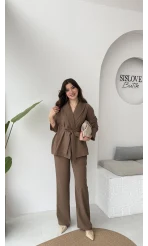 Ruth Kimono Takım - Kahve - Kod: 51277