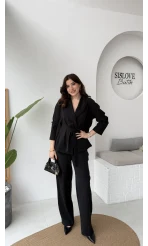 Ruth Kimono Takım - Siyah - Kod: 51277