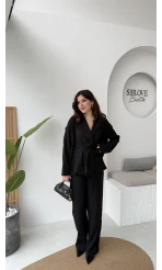 Ruth Kimono Takım - Siyah - Kod: 51277