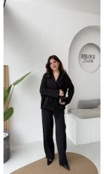 Ruth Kimono Takım - Siyah - Kod: 51277