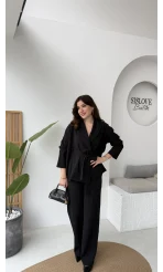 Ruth Kimono Takım - Siyah - Kod: 51277