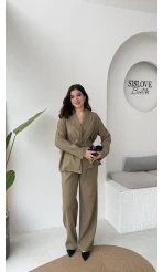 Ruth Kimono Takım - Haki - Kod: 51277