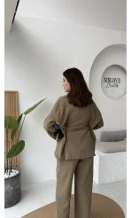 Ruth Kimono Takım - Haki - Kod: 51277