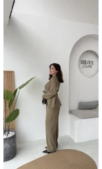 Ruth Kimono Takım - Haki - Kod: 51277