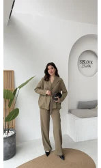 Ruth Kimono Takım - Haki - Kod: 51277