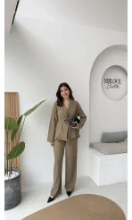 Ruth Kimono Takım - Haki - Kod: 51277