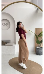 İsadore Triko Pantolon - Camel