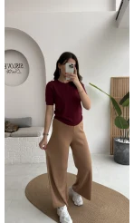 İsadore Triko Pantolon - Camel