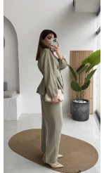 Stellaa Pile Dikişli Takım - Çağla - Kod: 8930