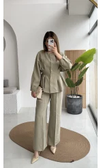 Stellaa Pile Dikişli Takım - Çağla - Kod: 8930