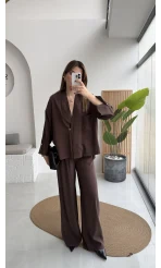 Boschetto Tencel Takım - Kahve - Kod: 51260