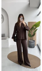 Boschetto Tencel Takım - Kahve - Kod: 51260