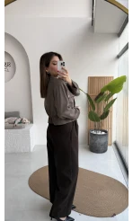 Amalfia Cepli Kısa Ceket Gömlek - Haki - Kod: 7043