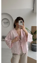 Modal Süet Kemerli Yelek - Taş - Kod: 8019