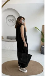 Kelly Yelek Pantolon Takım - Siyah - Kod: 9588