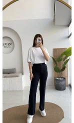 Sis Panto - Çimalı Ful Likralı Pantolon - Lacivert - Kod: 1710