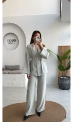 Toka Detay Kemerli Tunik Takım - Mint - Kod: 8927