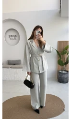 Toka Detay Kemerli Tunik Takım - Mint - Kod: 8927