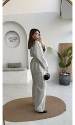 Toka Detay Kemerli Tunik Takım - Mint - Kod: 8927