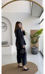 Palermo Bağcıklı Düğmeli Takım - Lacivert - Kod: 8916