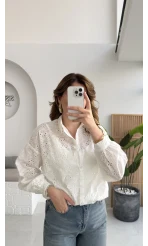 Brode Gömlek - Beyaz - Kod: 2245