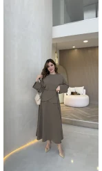 La Fortuna Bel Detay Bağcıklı Takım - Haki - Kod: 9034