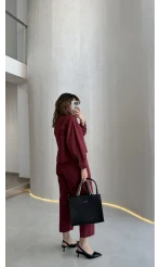 Moledro Gömlek-Pantolon Takım - Bordo - Kod: 50757
