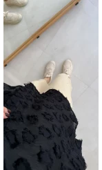 Whisper Püsküllü İnce Gömlek - Siyah - Kod: 2235