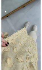 Whisper Püsküllü İnce Gömlek - Yeşil - Kod: 2235