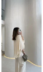 Mariposa Pelerin Bluz - Ekru - Kod: 5044