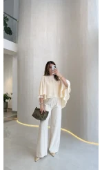 Mariposa Pelerin Bluz - Ekru - Kod: 5044