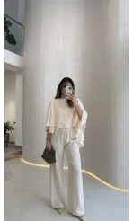 Mariposa Pelerin Bluz - Ekru - Kod: 5044