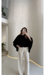 Mariposa Pelerin Bluz - Siyah - Kod: 5044