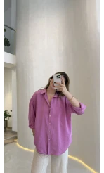 Modal Gömlek - Pembe - Kod:100101