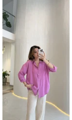 Modal Gömlek - Pembe - Kod:100101
