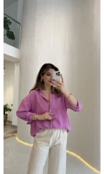Modal Gömlek - Pembe - Kod:100101