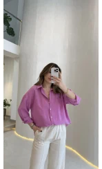 Modal Gömlek - Pembe - Kod:100101