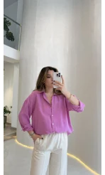 Modal Gömlek - Pembe - Kod:100101