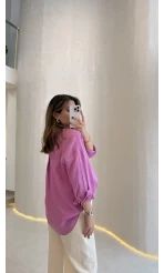 Modal Gömlek - Pembe - Kod:100101