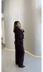 Bennet Serisi Modal Takım - Mürdüm - Kod: 8678