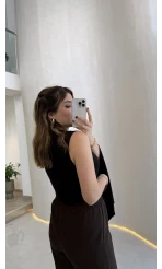 Tek Kol Bluz - Siyah - Kod: 1591