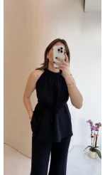 Fera Bağlama Detaylı Takım - Lacivert - Kod: 8920